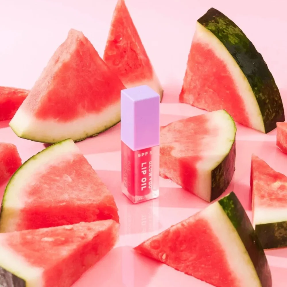 Naked Sundays SPF50 Glow + Go Lip Oil in Watermelon